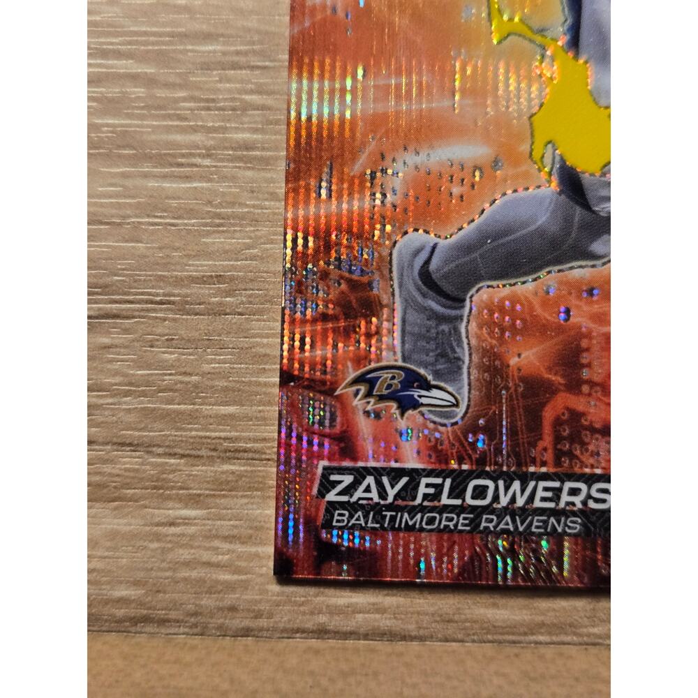 2025 Topps Resurgence Zay Flowers Circuit Breakers Yellow Surge /225 CB-25 - Picture 5 of 6